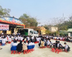THƯ VIỆN TỈNH PHỤC VỤ LƯU ĐỘNG TẠI CÁC TRƯỜNG HUYỆN ĐIỆN BIÊN ĐÔNG NĂM 2023