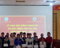 CHƯƠNG TRÌNH TRAO HỌC BỔNG VINGROUP DO QUỸ THIỆN TÂM TÀI TRỢ