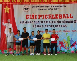 Giải Pickleball ngành Giáo dục và Đào tạo  huyện Điện Biên Đông mở rộng lần thứ I, năm 2025